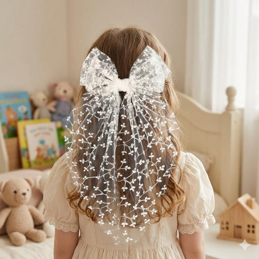 super soft, high-quality fabric Oversized Girls’ Bow – 14 x 30 cm 🎀