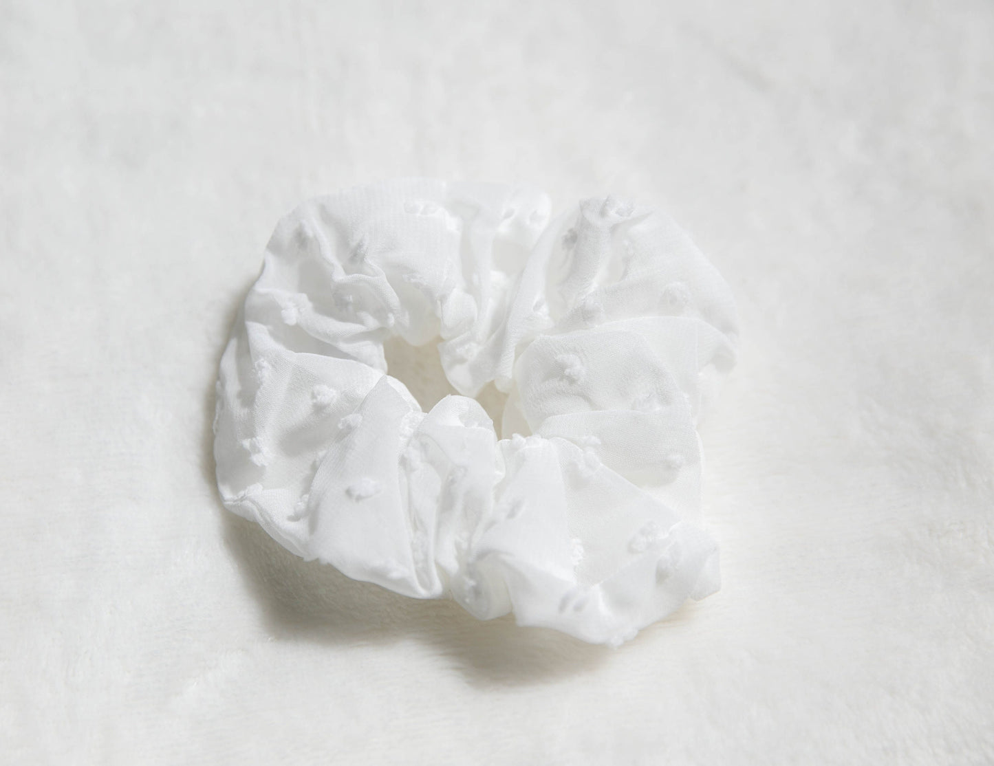 Scrunchie Hair Tie, Soft Scrunchie, Elastic Hair Tie Scrunchies, Gifts For Her,  embroidery dots Scrunchie, mother's day gift