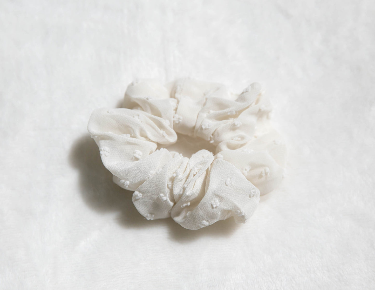 Scrunchie Hair Tie, Soft Scrunchie, Elastic Hair Tie Scrunchies, Gifts For Her,  embroidery dots Scrunchie, mother's day gift