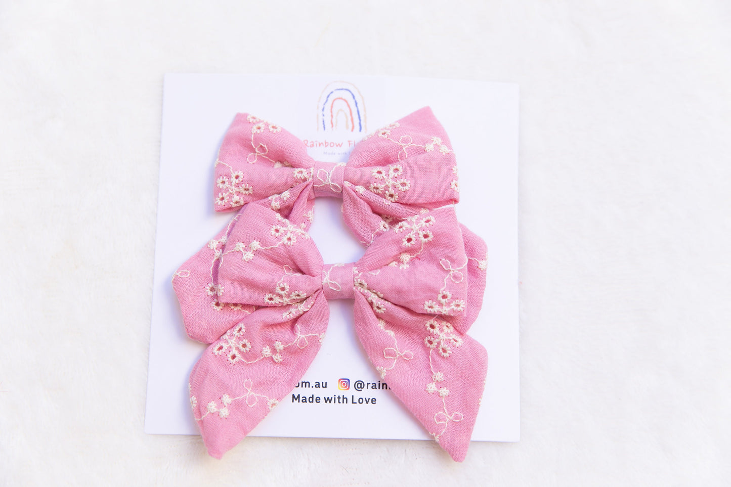 Embroidery Floral Hair Clip, Embroidered daisy Hair Clip, red navy blue yellow pink cute toddler pigtails bow hair clip