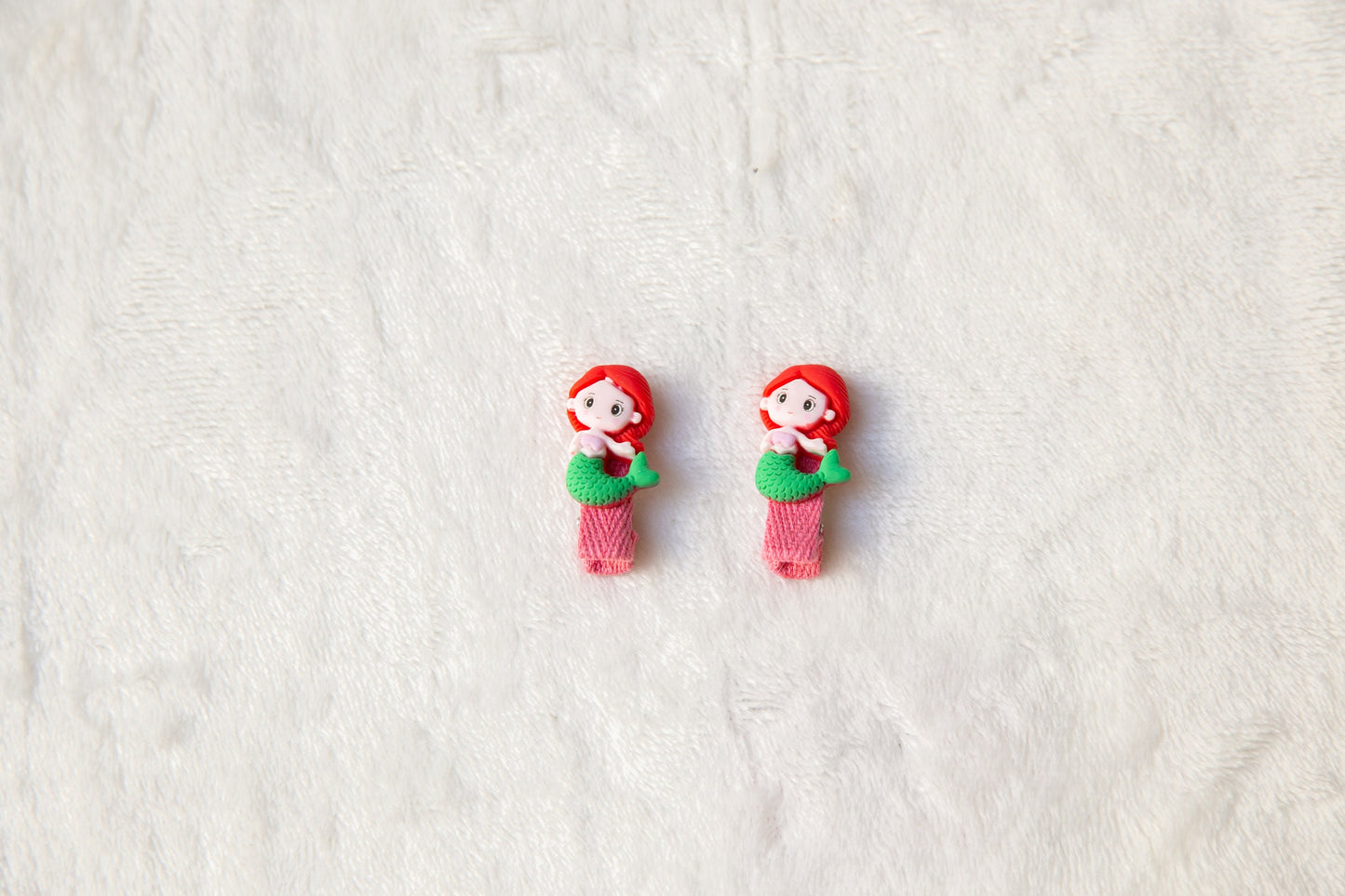 Baby Toddler alligator Clip sets, Infant Girl Fringe Clips, Cute Elsa Rapunzel Snow White Mermaid Anna hair clips set, Pigtail hair clip