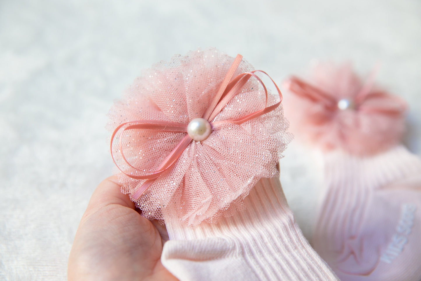 0-3 years old Baby Toddler Girl Socks, lace ribbon Cotton Socks, flower pearl pink socks, Princess girl Socks birthday christening christmas