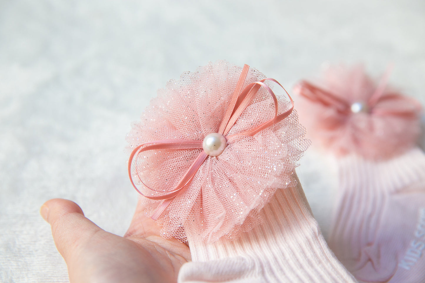 0-3 years old Baby Toddler Girl Socks, lace ribbon Cotton Socks, flower pearl pink socks, Princess girl Socks birthday christening christmas