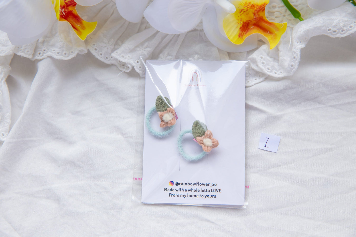 The most Soft Small Hair Ties for baby girl toddlers, Floral, Star, Sunflower, and Daisy handcrafted for thin hair Gentle Baby Hair Ties