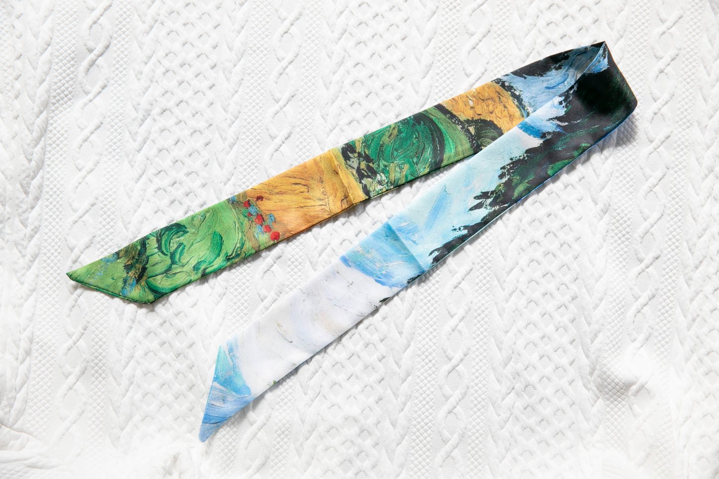 Artist Oil Painting Women's Headband – Van Gogh Starry Night, Sunflowers, Monet sunset water lilies