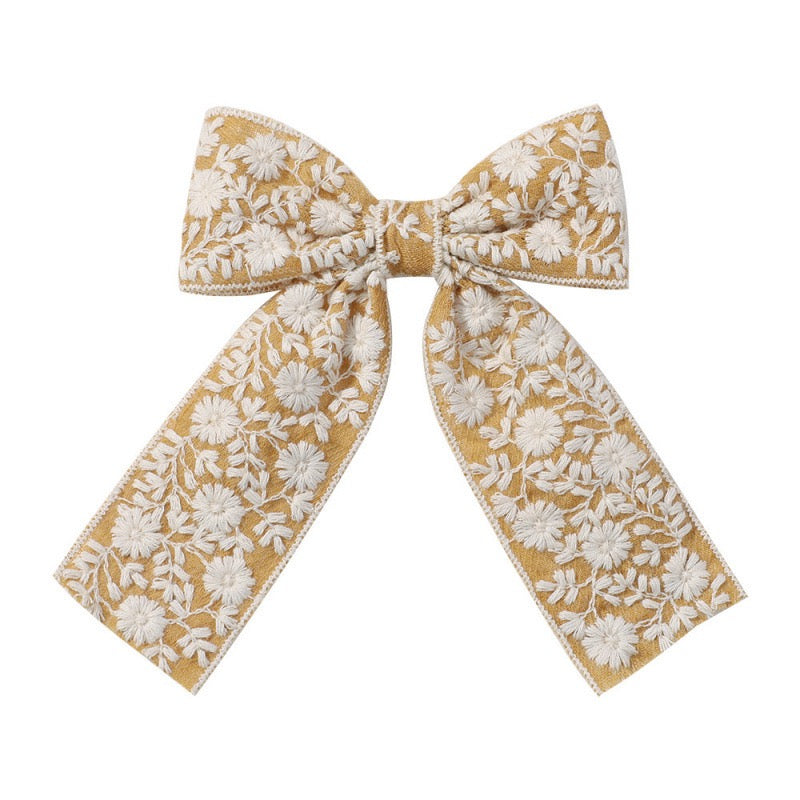 Handmade Vintage Lace Bow Hair Clips 10.8 cm x 13 cm