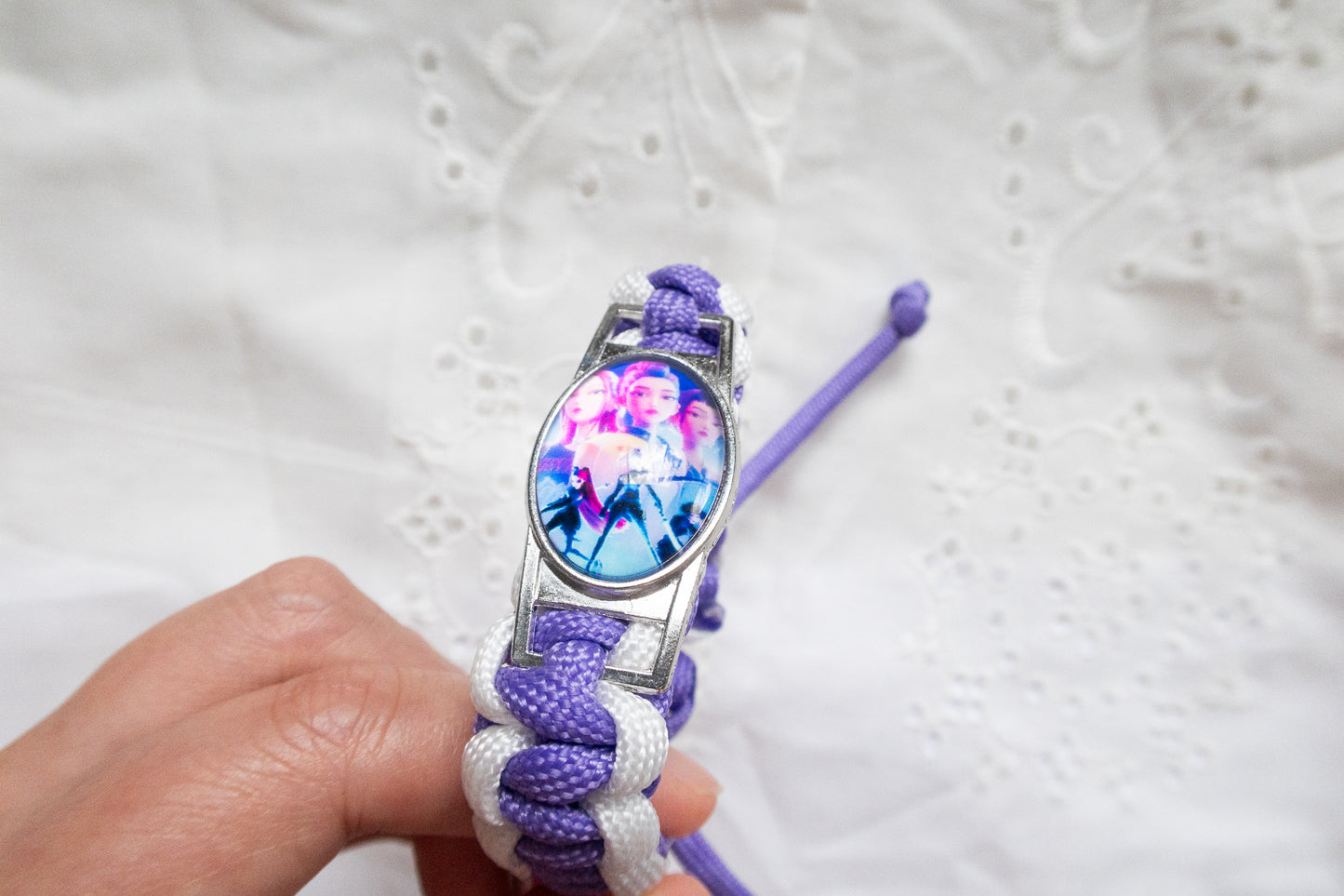 Handmade K-Pop Demon Hunter Bracelet – HUNTRIX Rumi, Mira & Zoey Adjustable Bracelet