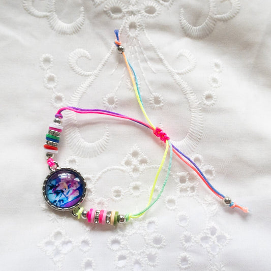 Handmade Rainbow Cord K-Pop Demon Hunter Bracelet – HUNTRIX Rumi, Mira & Zoey Adjustable String Bracelet