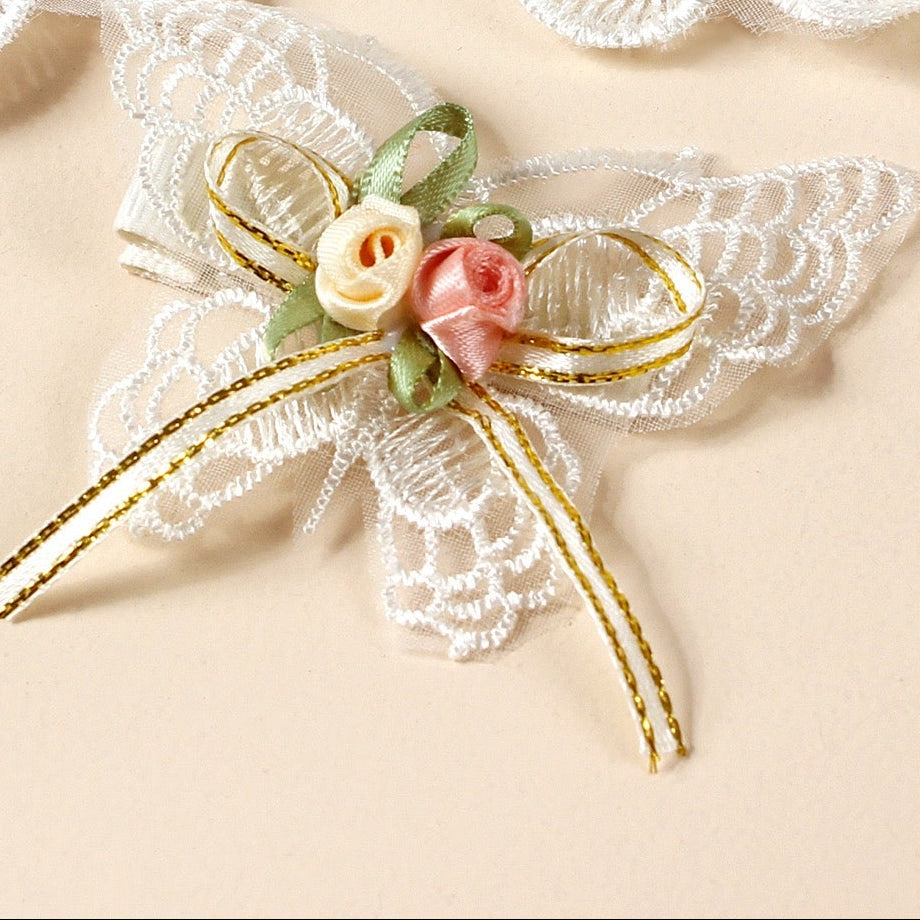 Handmade Lace Butterfly Floral Hair Clip