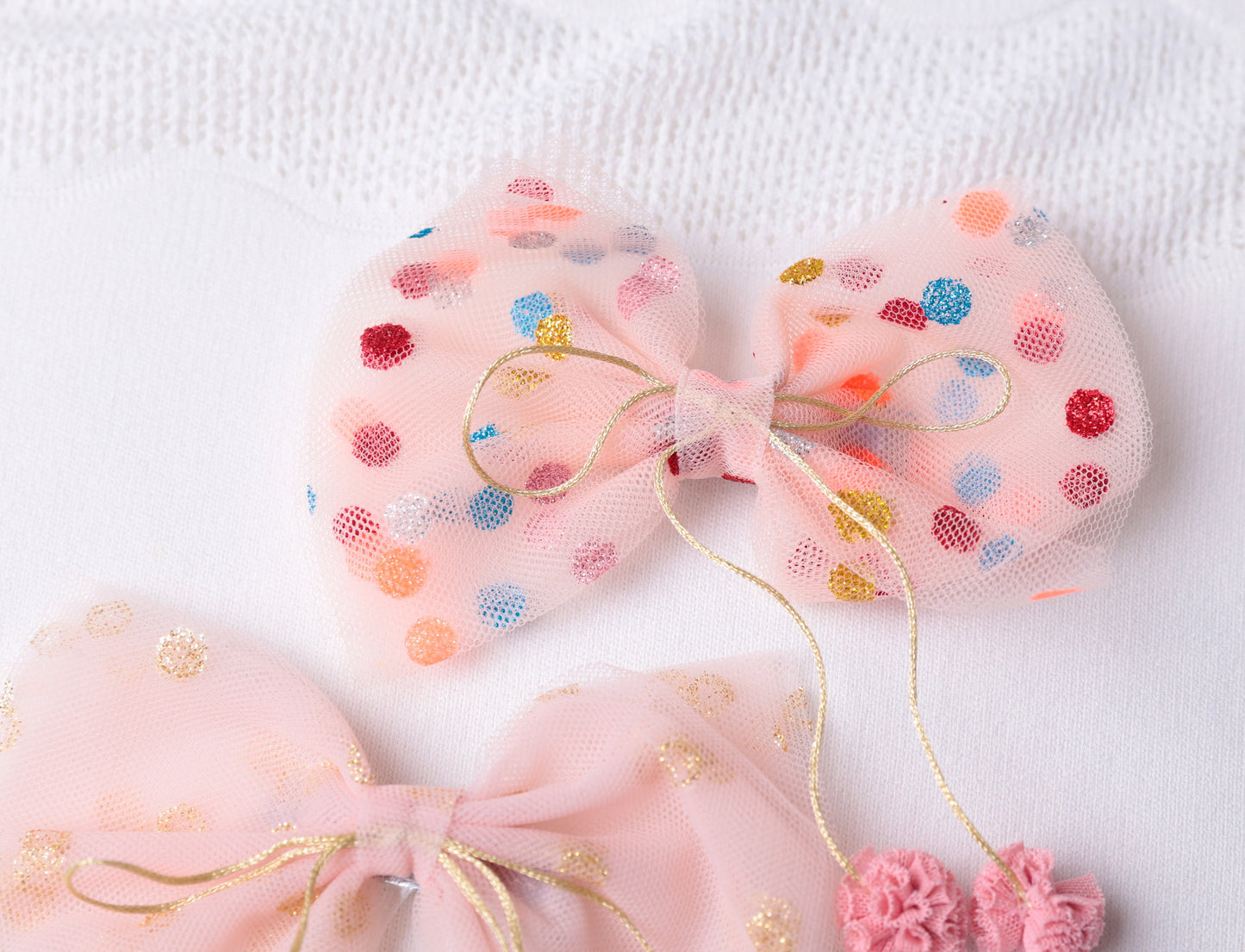 Handmade toddler Girl  Large Bow Headbands, Hair clips,  pink red yellow cute dots, girl clip, baby shower gift, toddler clip, hair clip