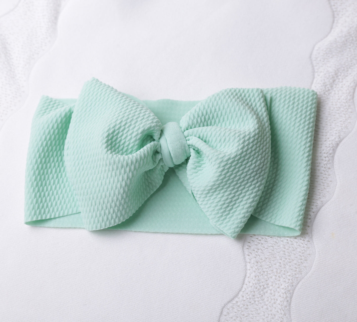 8 colors - Baby Ribbed Headband  Extra Large Top Knot  Bow Girls newborn infant baby toddler soft Headband