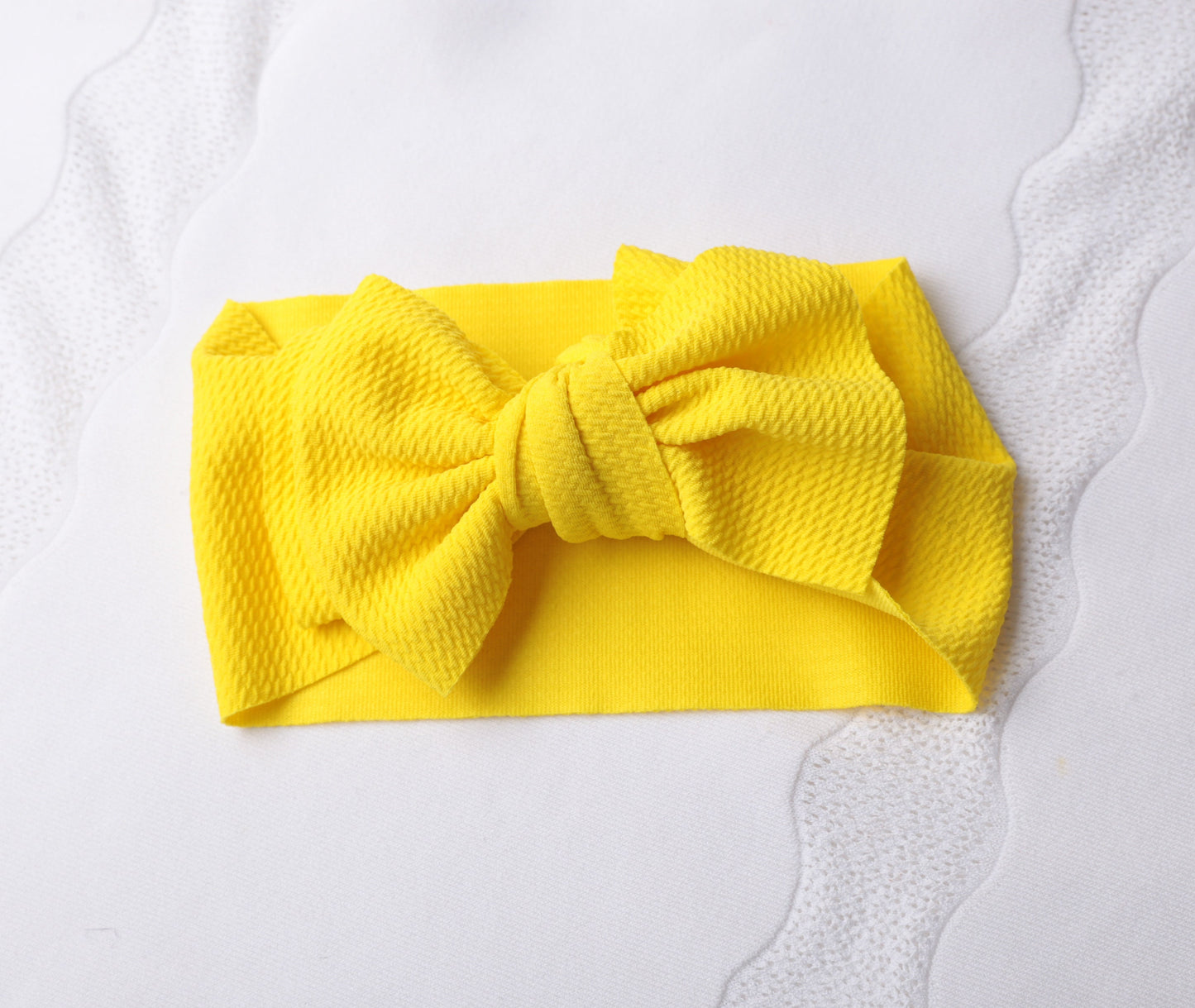 8 colors - Baby Ribbed Headband  Extra Large Top Knot  Bow Girls newborn infant baby toddler soft Headband 3 months - 2 years old