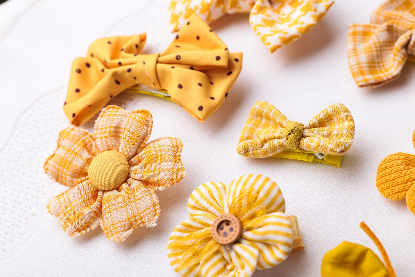 Yellow Clip,  Baby Infant Girl Toddler unique Hair Bows, hair Clip, Infant bow, Baby Bow, butterfly clip, flower Clip, baby shower gift