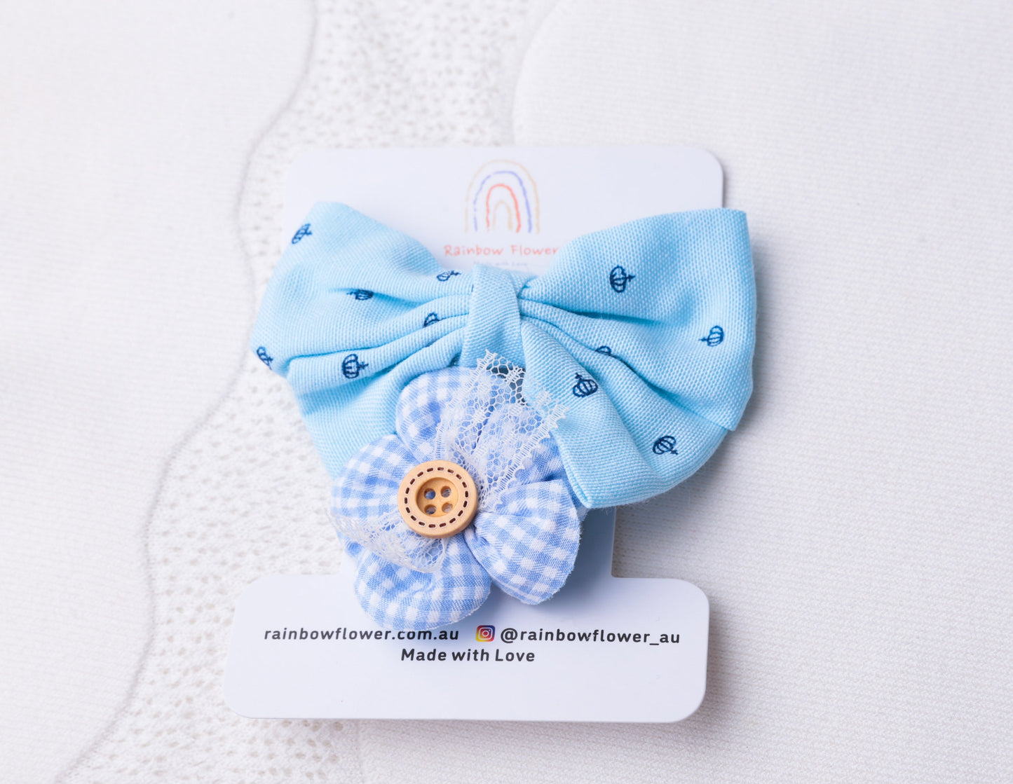 Blue hair bows clips Baby Infant Toddler Girl hair clips Snap Clip, fringe clip butterfly flower linen Hair Clip set baby shower gift