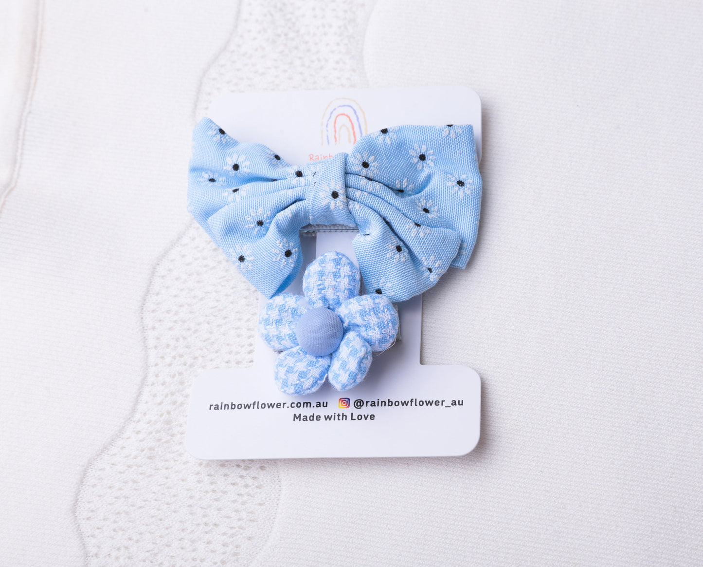 Blue hair bows clips Baby Infant Toddler Girl hair clips Snap Clip, fringe clip butterfly flower linen Hair Clip set baby shower gift