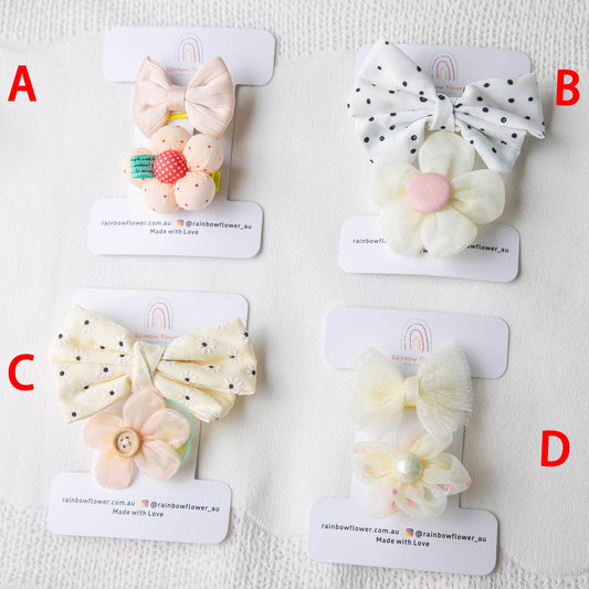 Beige Collection Baby Bows, infant bow hair clip, girl hair clip, baby shower gift, glitter chiffon flower Infant bows, toddler Hair Clip