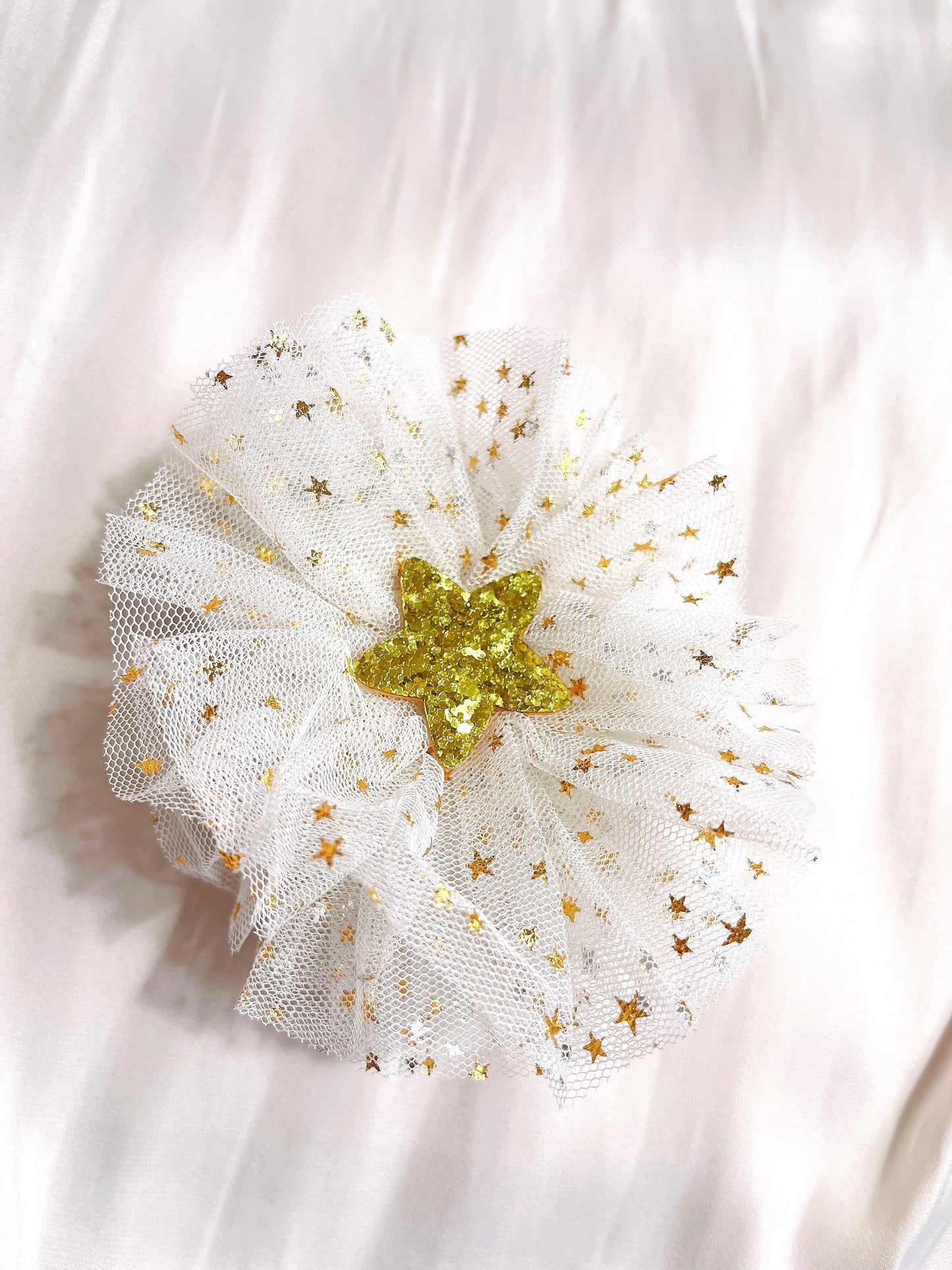 Golden star lace baby headband, toddler headwear headband, newborn headband photography props, one size fits all  yellow headband