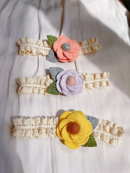 3 colors - Baby toddler flower headband,  flower girl headband, baby flower crown, baby shower gift neutral colours