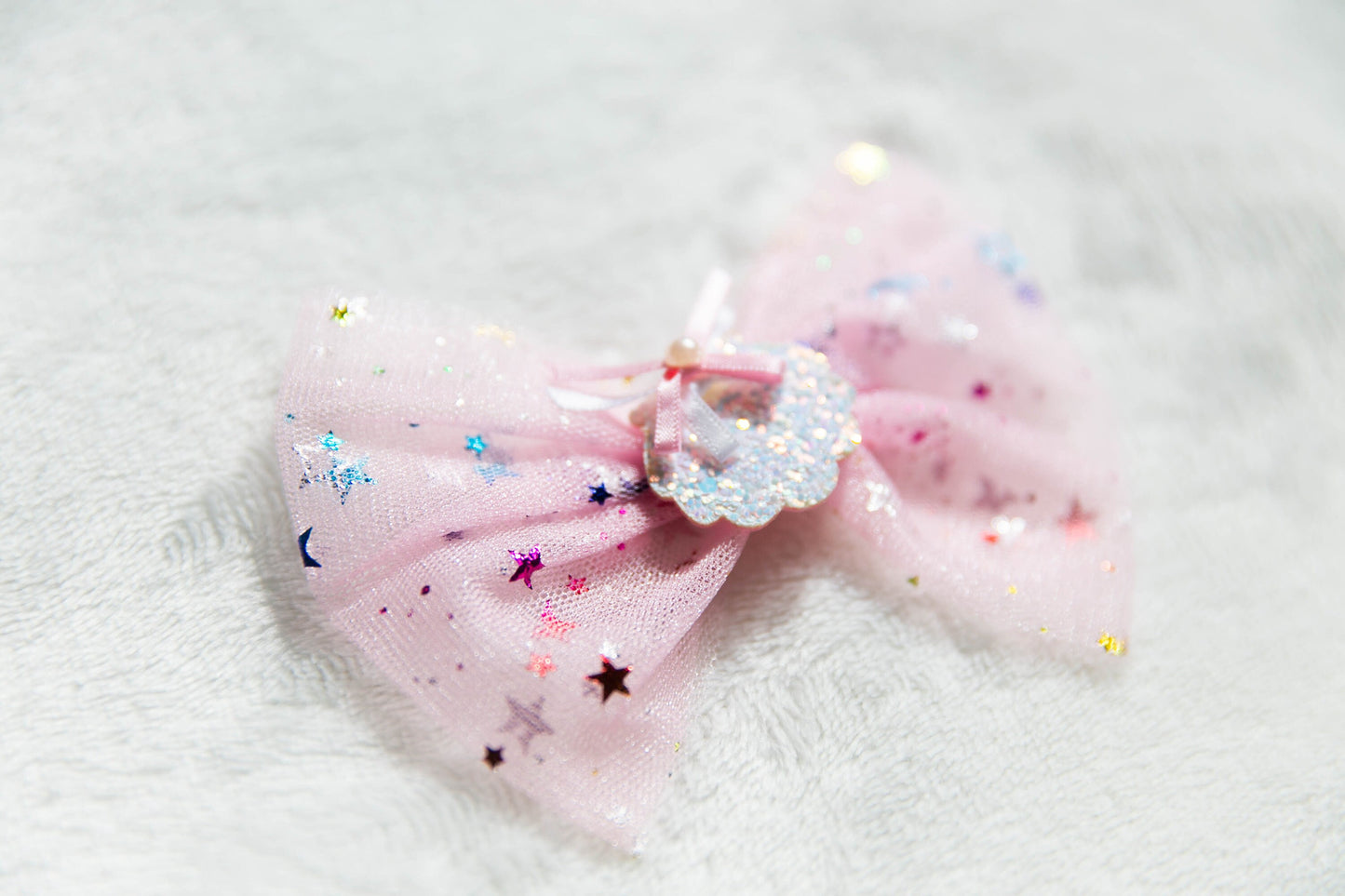 Oversize toddler bow hair clip, pink glitter shell bow hair clip,  gold hair clip,  star hair clip, floral hair clip, mermaid hair clip