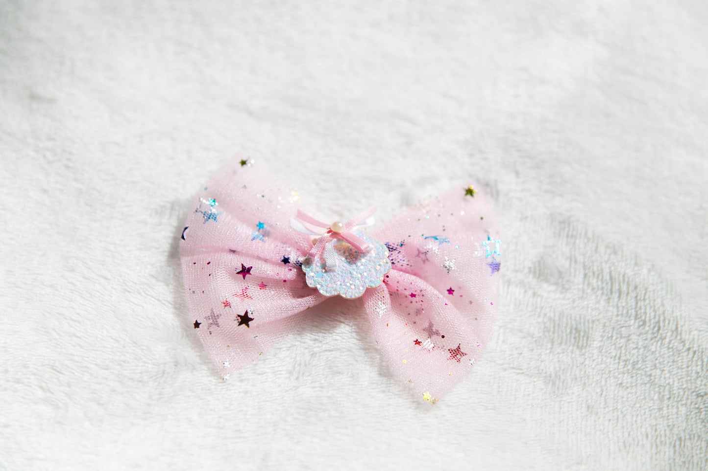 Oversize toddler bow hair clip, pink glitter shell bow hair clip,  gold hair clip,  star hair clip, floral hair clip, mermaid hair clip