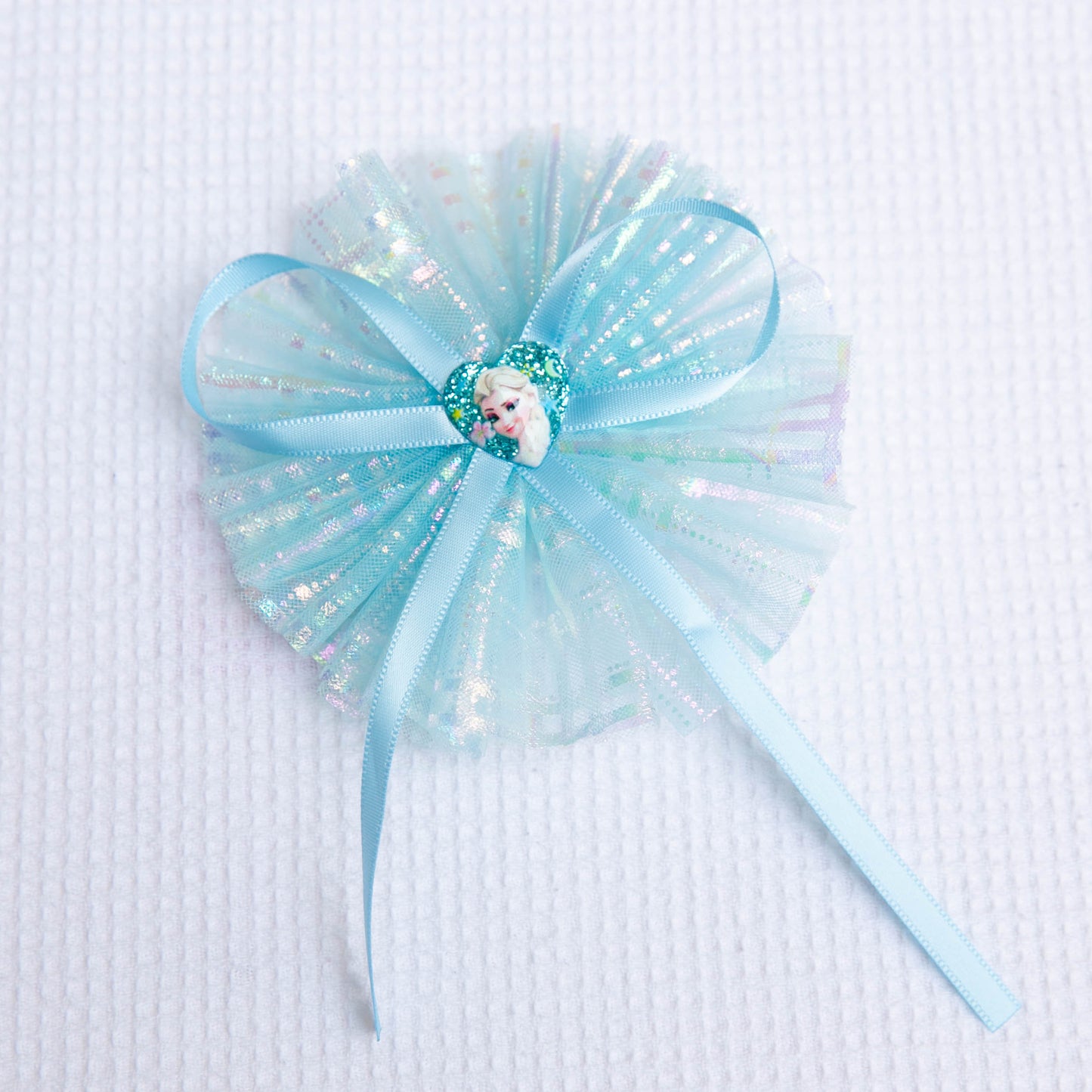 Princess girl hair clip, Elsa Snowflake large hair clip, frozen elsa hair clip, hair accessories, toddler hair clip, blue hair clip