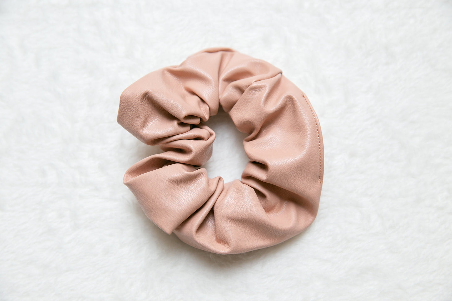 PVC Leather Scrunchie, mother's day gift Faux Leather Hair Scrunchie, soft Scrunchie Hair Tie,  Elastic Hair Tie Scrunchies, Gifts For Her