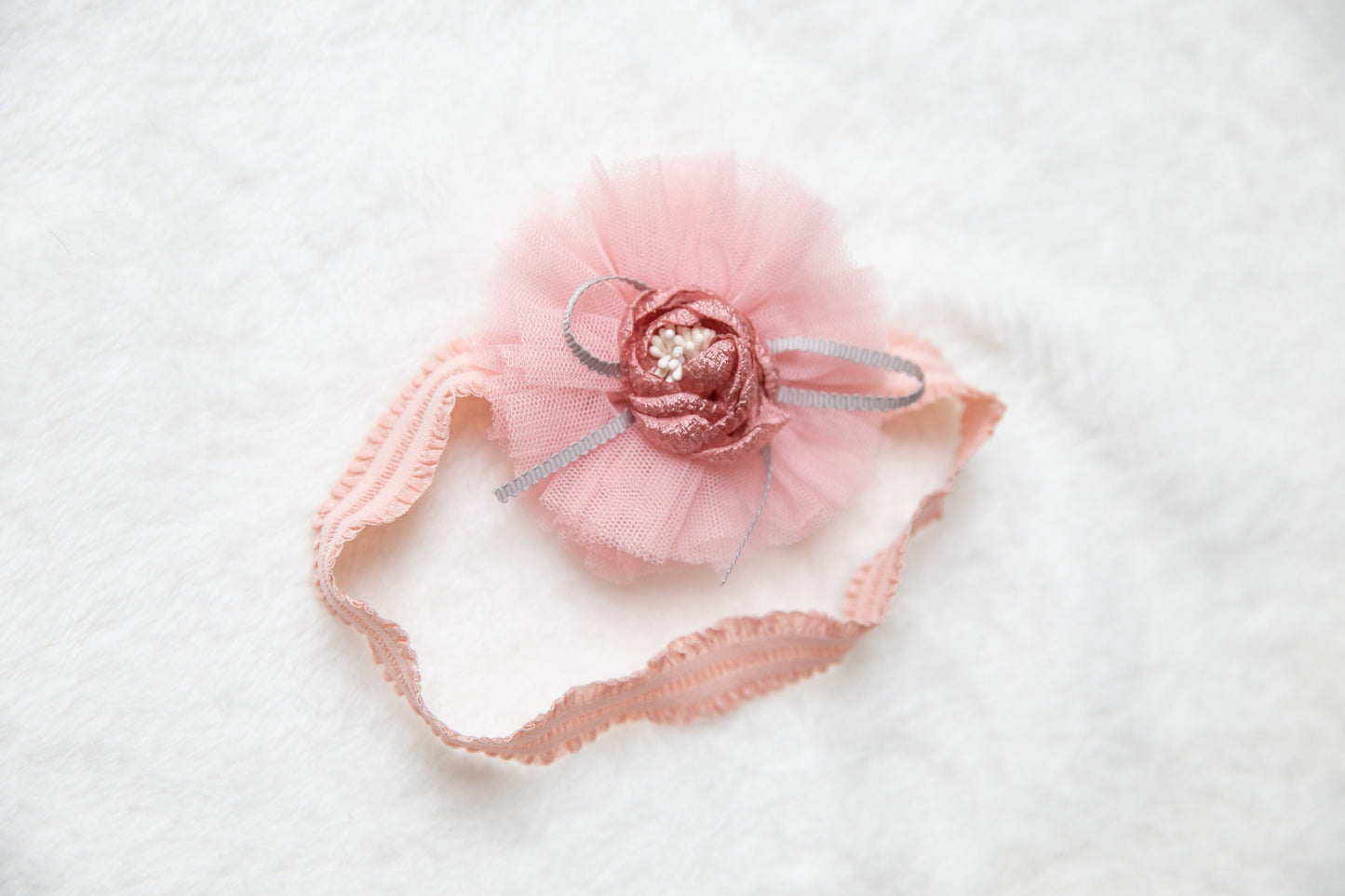 Pink Red floral lace baby headband, toddler headwear headband, newborn headband photography props, one size fits all