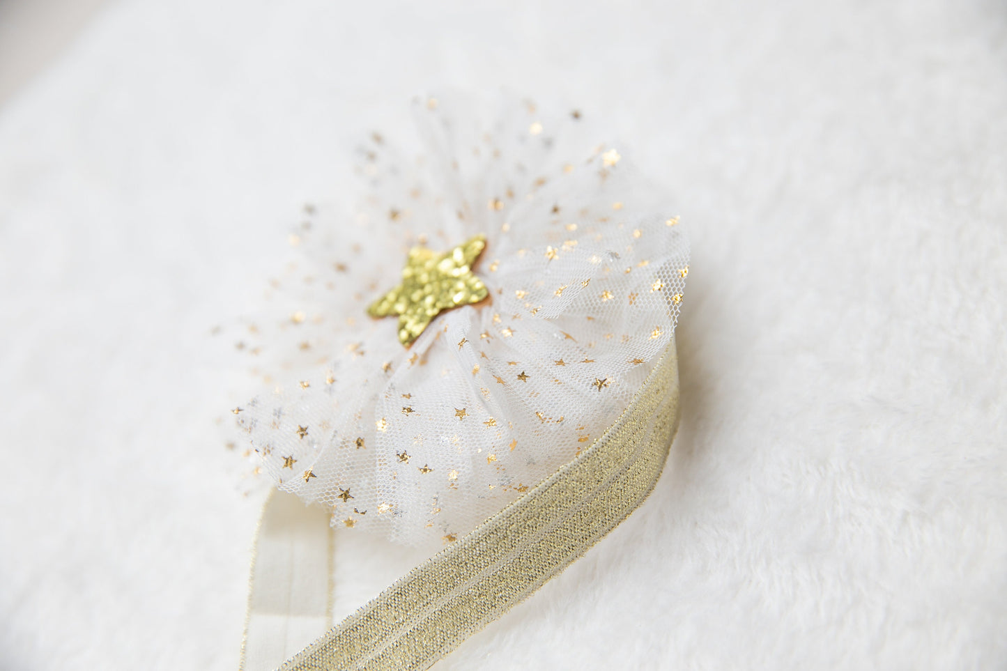 Golden star lace baby headband, toddler headwear headband, newborn headband photography props, one size fits all  yellow headband