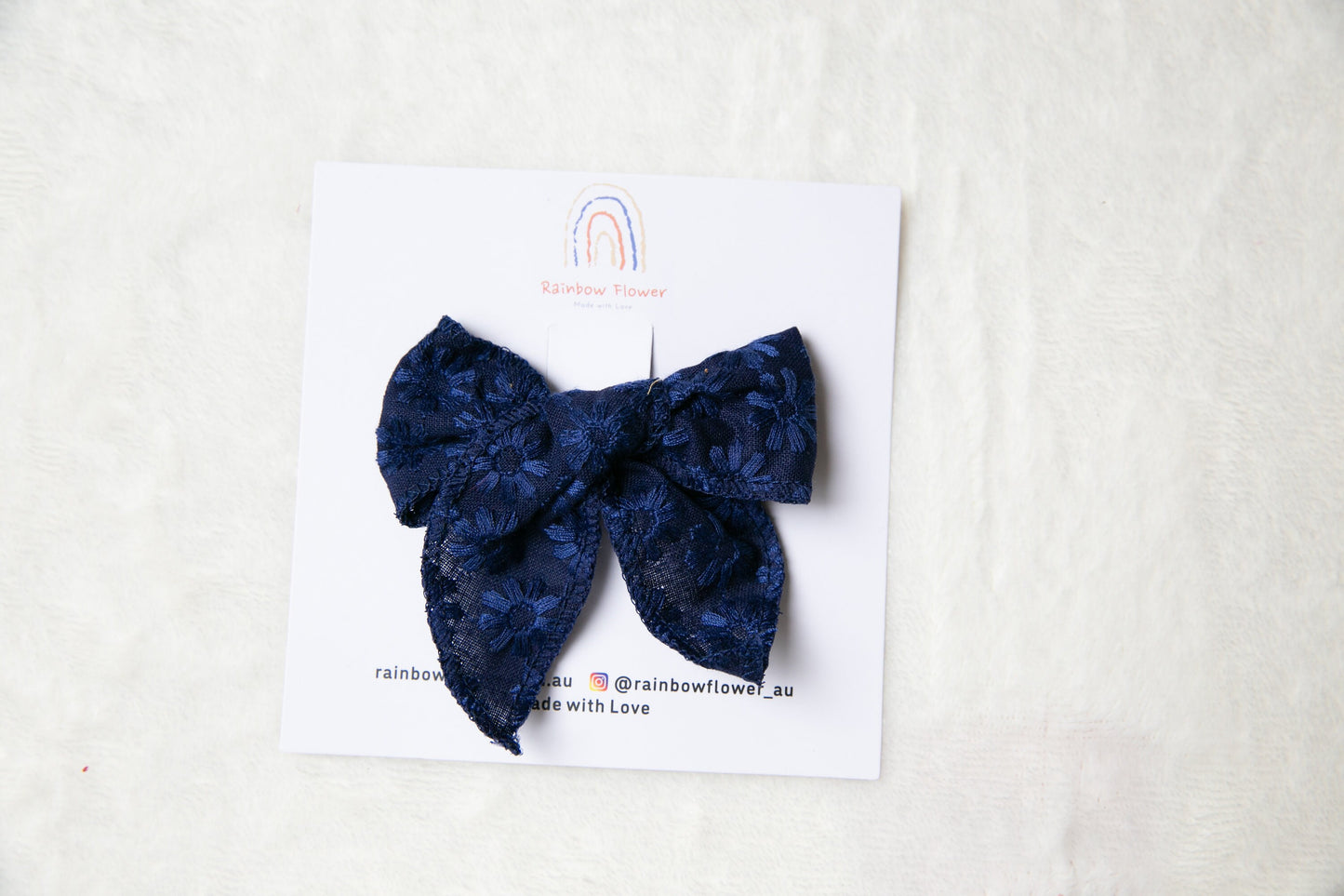 Embroidery floral Baby toddler bows boho collection embroided bow, school bow, high quality Embroidery flower pink navy ribbon bow hair clip