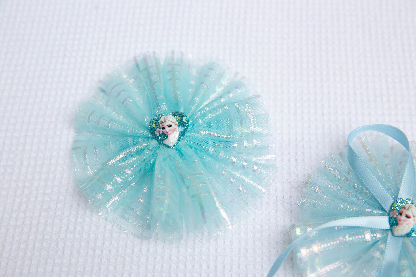 Princess girl hair clip, Elsa Snowflake large hair clip, frozen elsa hair clip, hair accessories, toddler hair clip, blue hair clip