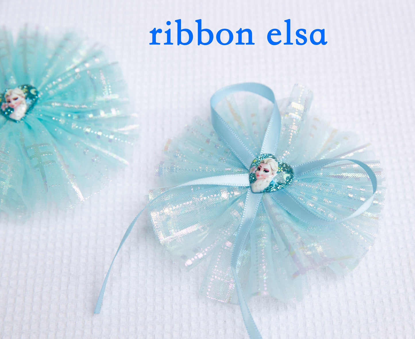 Frozen snowflake hair clip, Unique Oversize Elsa inspired bow clip, glitter toddler girl baby hair clip, Frozen birthday party bag gift