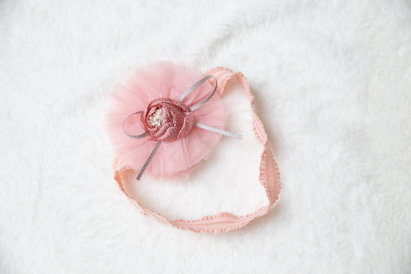 Pink Red floral lace baby headband, toddler headwear headband, newborn headband photography props, one size fits all