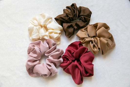 Oversized Satin Scrunchies, Mothers day gift, soft extra large xl scrunchies, Hair Ties, Hair Elastic, Hair Accessories, luxe scrunchies