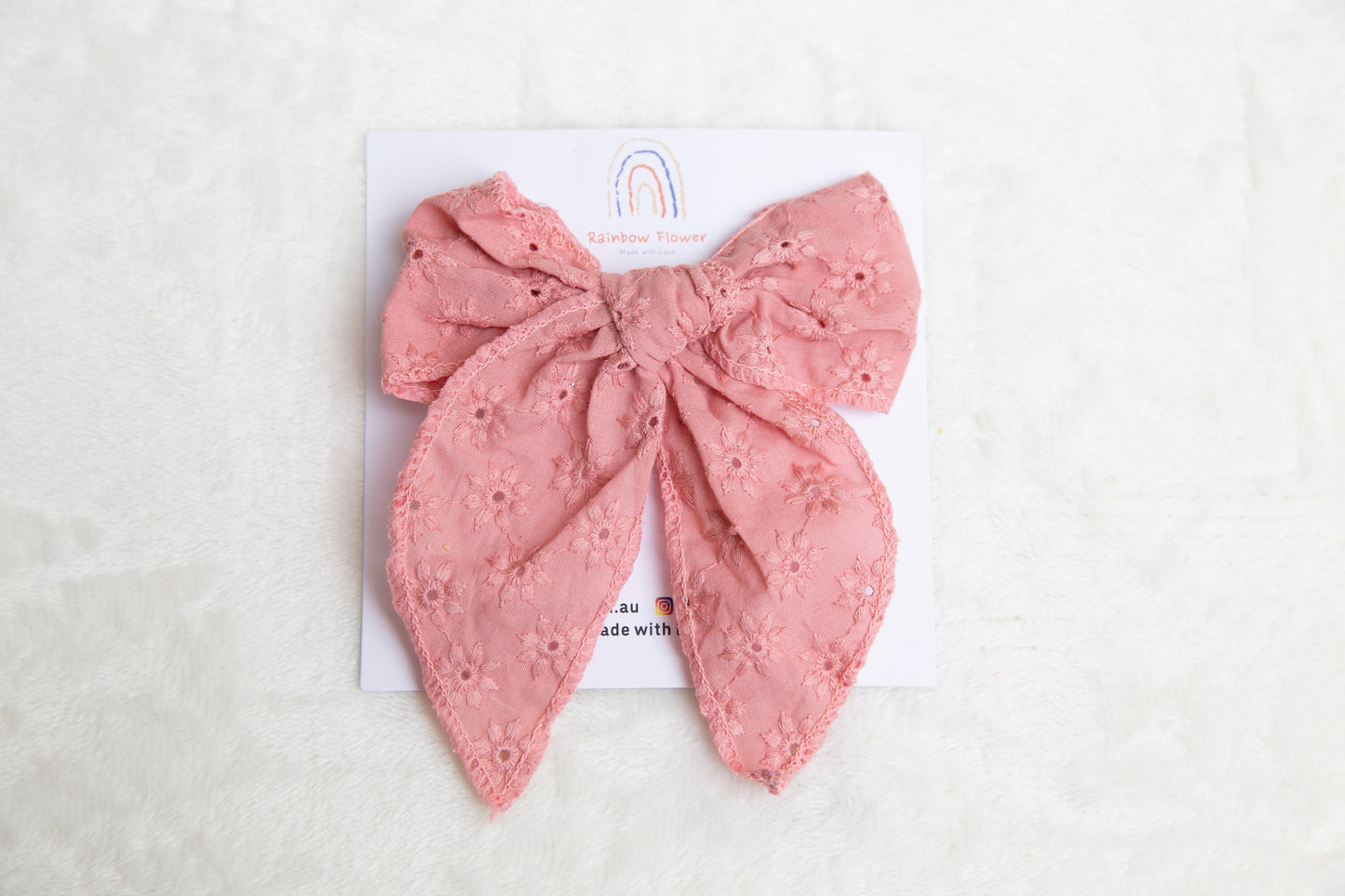 Oversize soft Embroidery floral toddler hair clip, fairy tale vibe baby girl gift, Embroidery flower hair clip, hair Accessory Aussie made