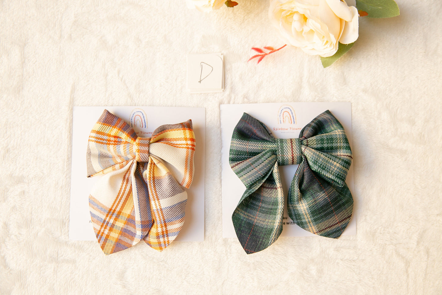 Oversize Gingham toddler hair clip, plaid pattern student hair bow for baby kids girls, Aussie made, baby bow clip, girl hair accessory