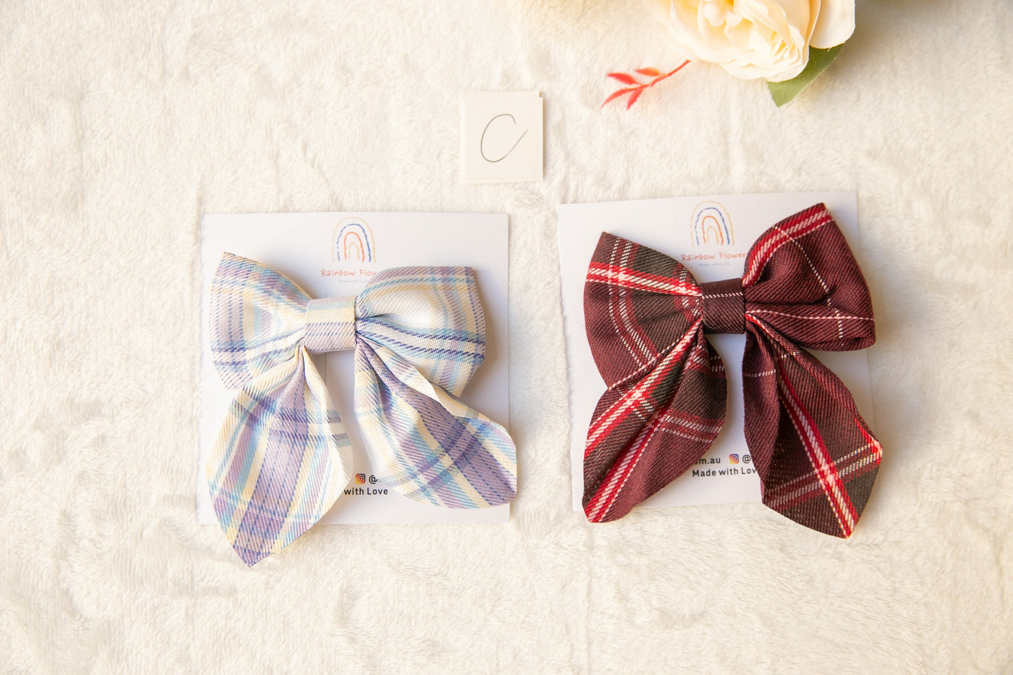 Oversize Plaid teen girl toddler hair clip, big hair bow for baby kids girls, Aussie made, baby bow clip, girl hair accessory