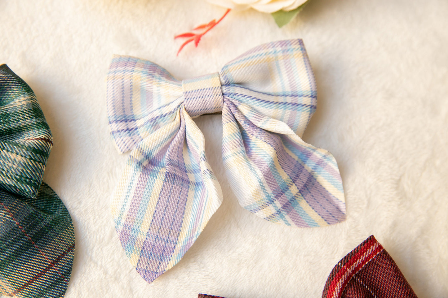 Oversize Plaid teen girl toddler hair clip, big hair bow for baby kids girls, Aussie made, baby bow clip, girl hair accessory