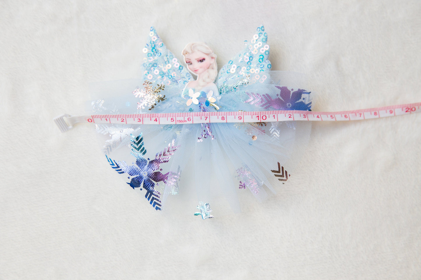 Toddler girl snowflake hair clip, princess queen blue pink purple frozen elsa hair bow clip, glitter Frozen party birthday party bag gift