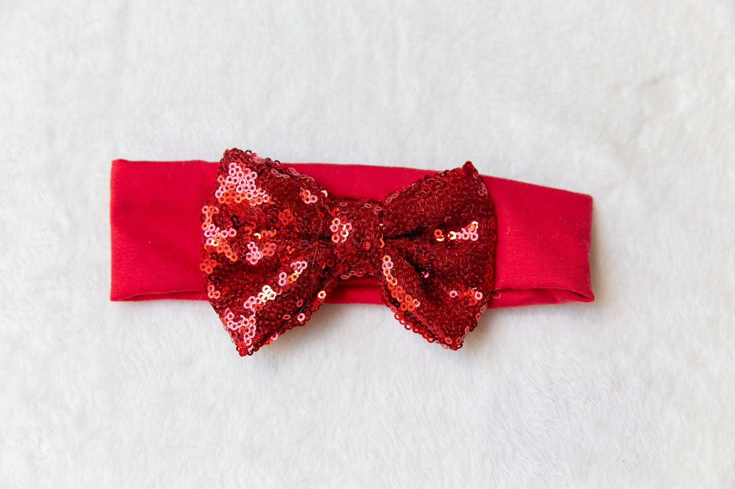 Oversized Glitter bow baby headband, big large Sequin Hair toddler girl Bow headband Rainbow Bowknot, red silver pink black white