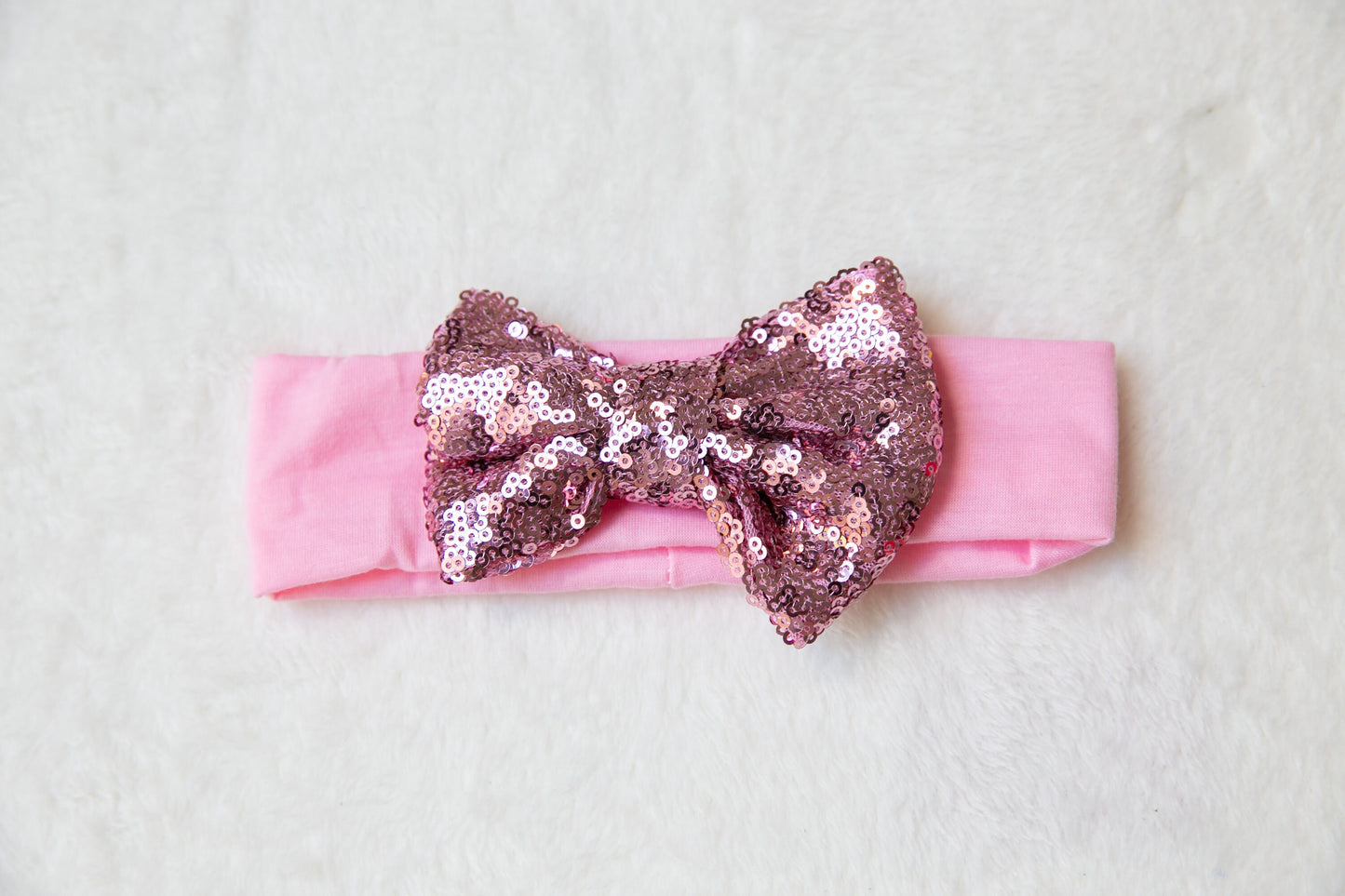 Baby Bow headband Oversized Glitter big large Sequin Hair toddler girl Bow headband Rainbow Bowknot, red silver pink black white