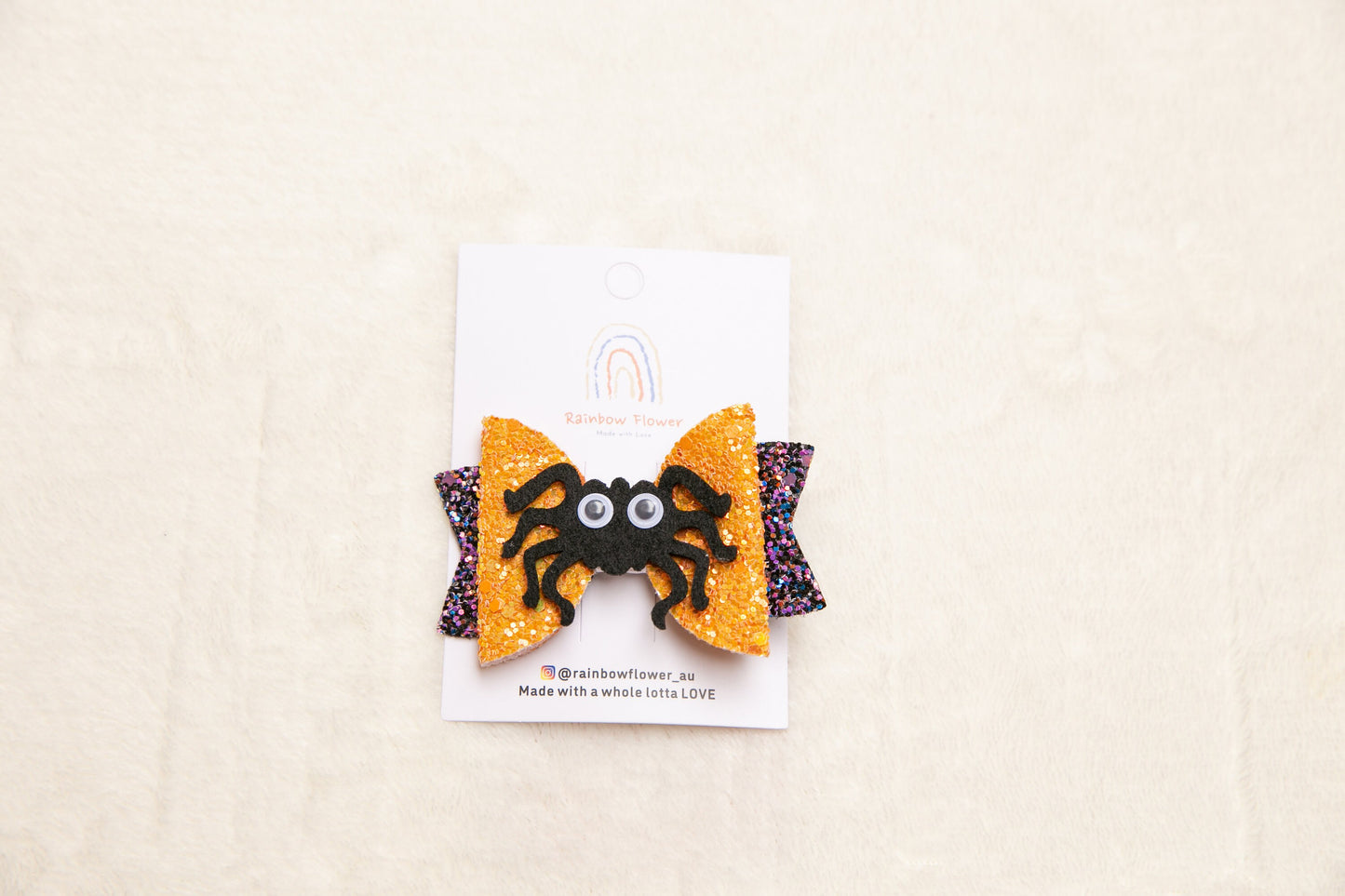 2024 Halloween hair clips for baby toddler girl kids, pumpkin spider ghost glitter yellow black bow hair clip halloween party accessory