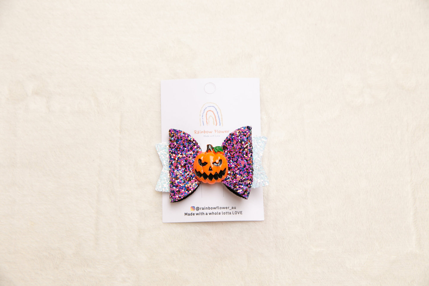 2024 Halloween hair clips for baby toddler girl kids, pumpkin spider ghost glitter yellow black bow hair clip halloween party accessory