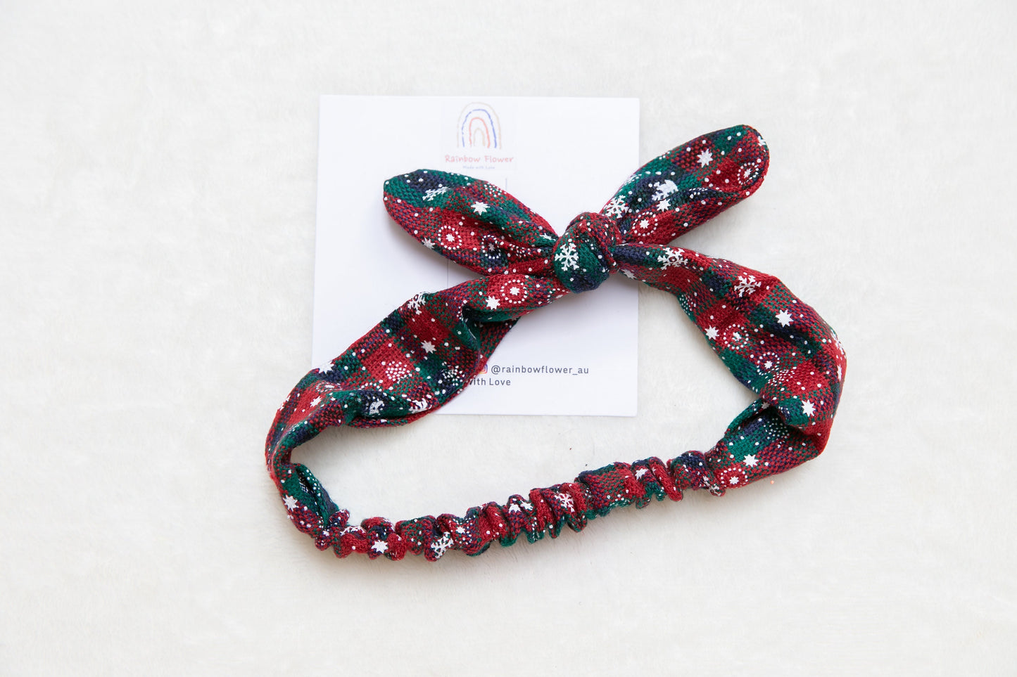 Handmade Christmas women Headbands, 2023 christmas teen girl Turban Headband, Santa snowflake red green plaid Women girl Hair Accessory