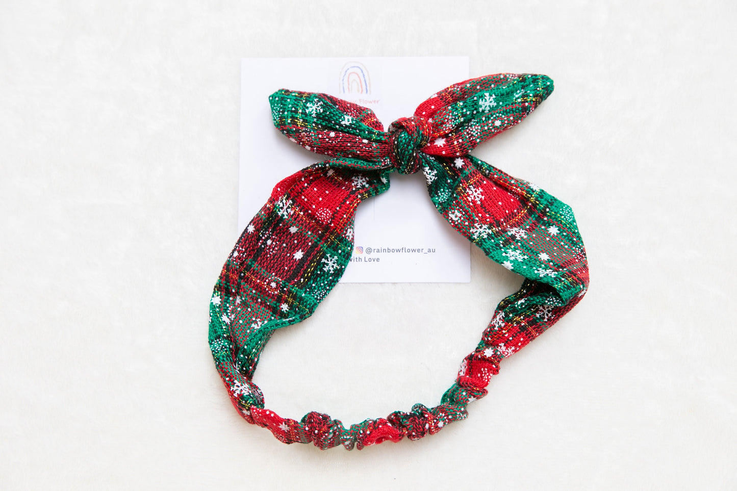 Handmade Christmas women Headbands, 2023 christmas teen girl Turban Headband, Santa snowflake red green plaid Women girl Hair Accessory