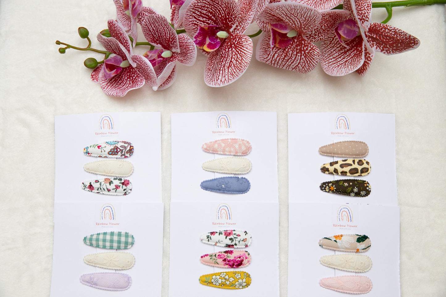 Beautiful Fabric Snap Clips for Baby Toddler Girls Hair Accessories Unique everyday baby accessories hair clips floral snap clips