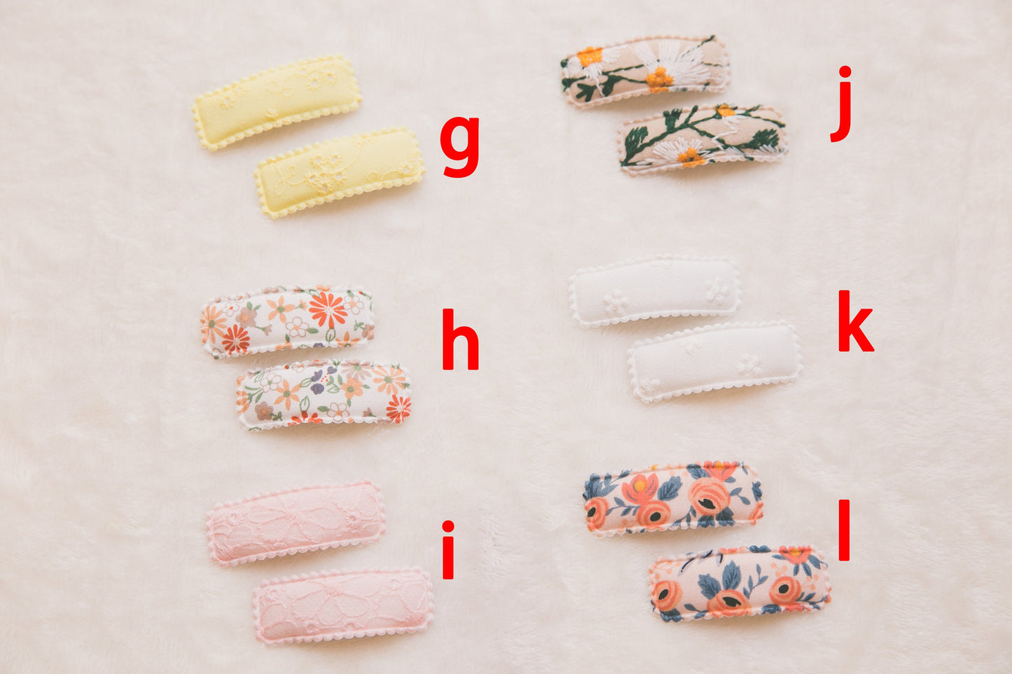 Toddler Girl Floral Hair Accessories Fabric Slide Clips Unique beautiful baby hair clips flower hair clips embroidery hair pin everyday use