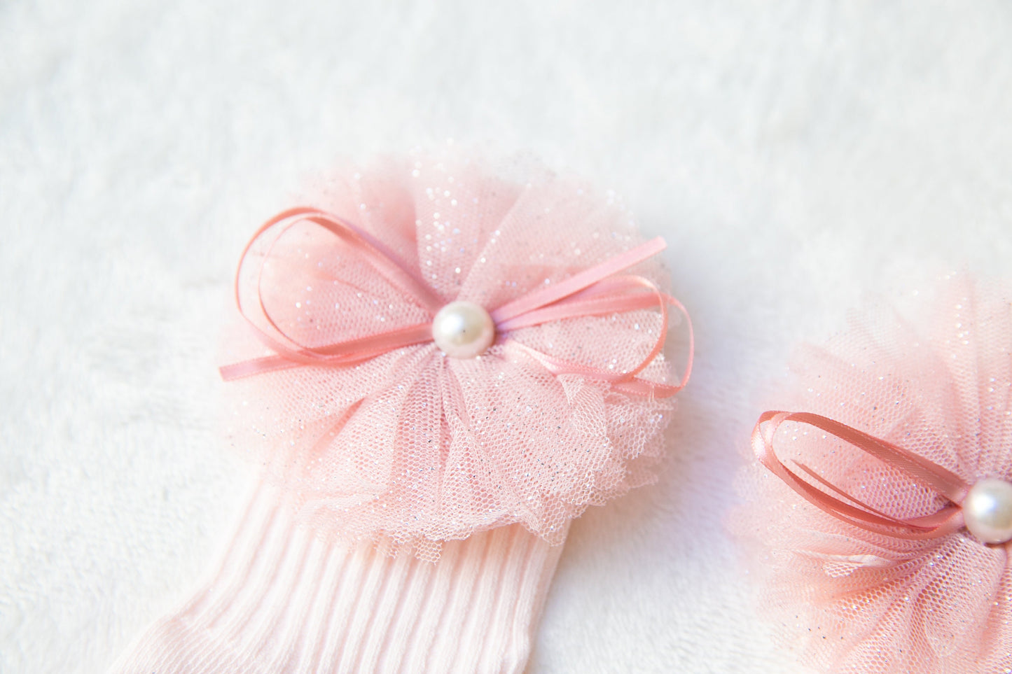 0-3 years old Baby Toddler Girl Socks, lace ribbon Cotton Socks, flower pearl pink socks, Princess girl Socks birthday christening christmas