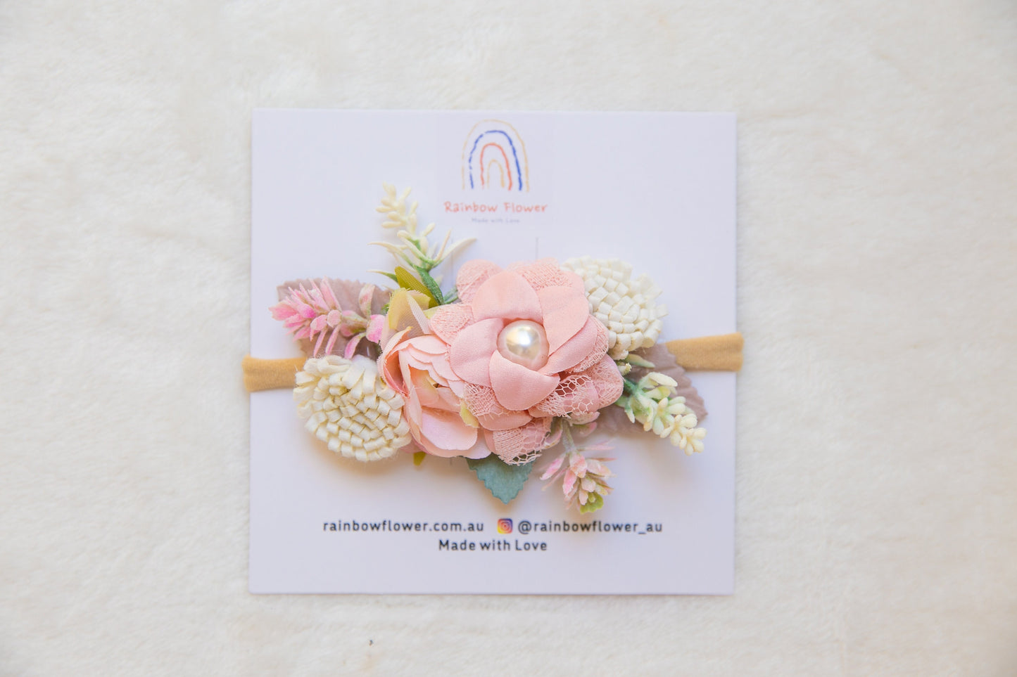 Exquisite Floral Baby toddler flower headband, flower girl headband, luxury flower crown, baby shower gift neutral colours pink headband