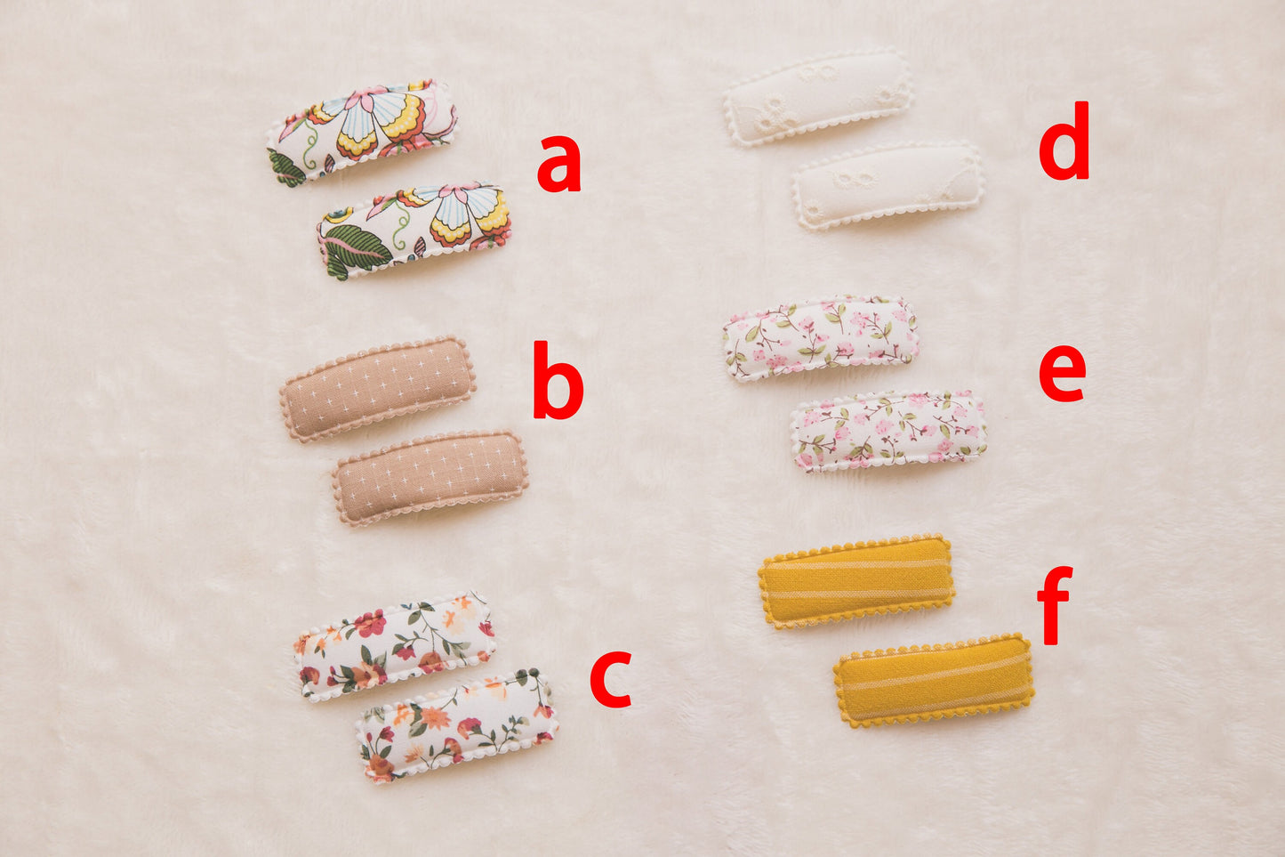 18 Styles - Baby Toddler Hair Clips Fabric Slide Clips Unique beautiful hair clips floral hair clips Highest Quality birthday party bag gift