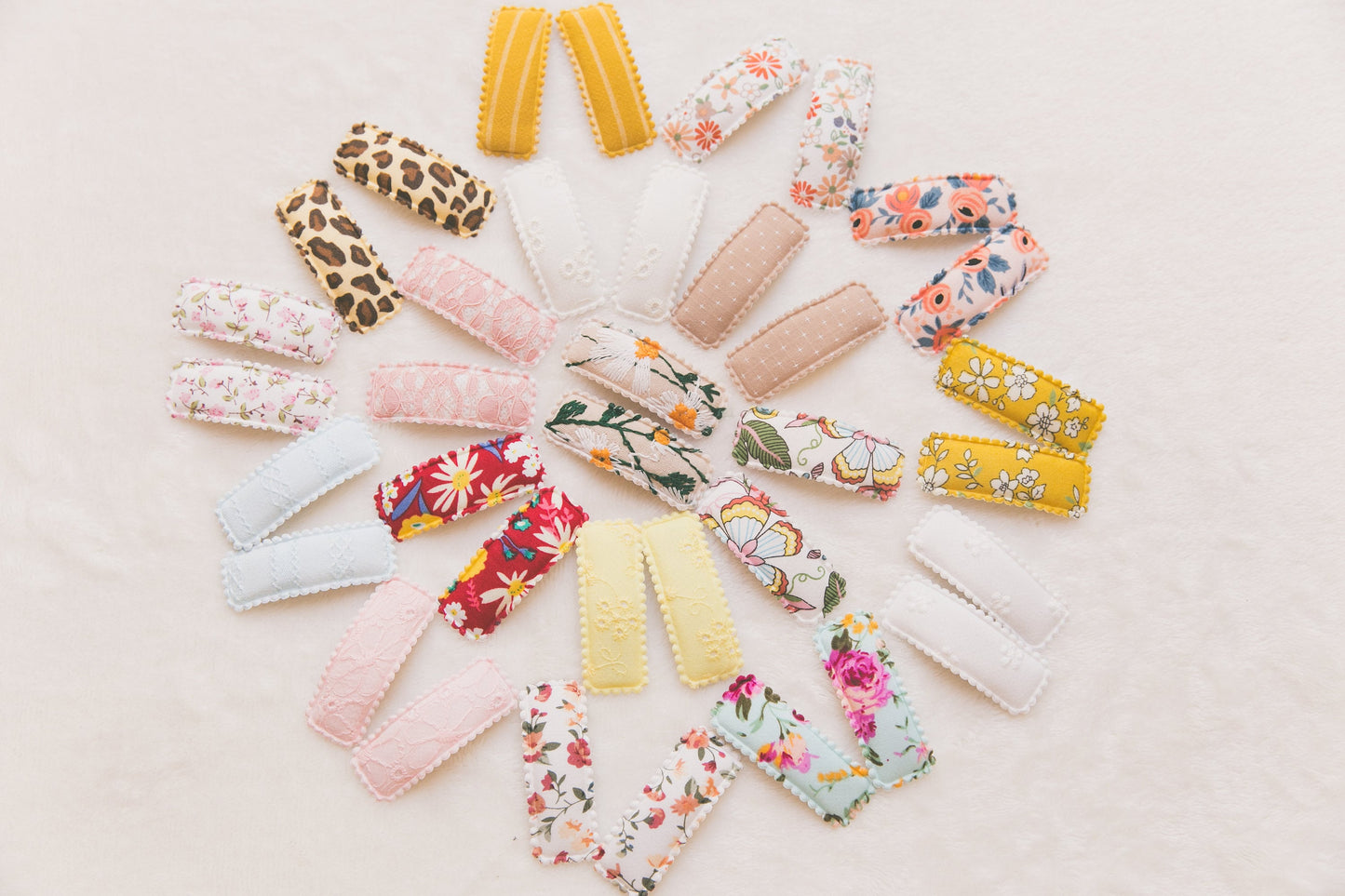 Baby Toddler Hair Clips Fabric Slide Clips Unique beautiful hair clips floral hair clips Highest Quality birthday party bag gift daily